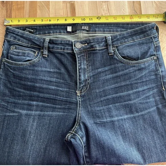 Kut From The Kloth Catherine Boyfriend Fit Jeans Medium Wash Stretch Size 14 - Picture 4 of 11